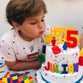 Ultimate Custom Brick Celebration Cake Set | Personalized Happy Birthday Sign, Name and Numbers | Cake Topper