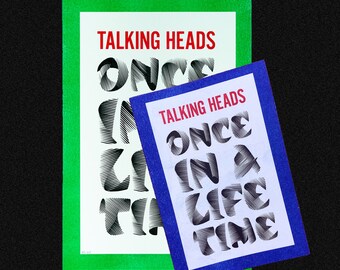 TALKING HEADS risograph print and zine Bundle Deal