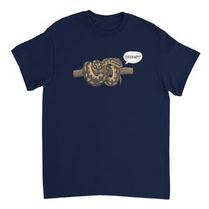 Funny Snake T-Shirt - 'Ssssup?' Ball Python Reptile Lover Tee