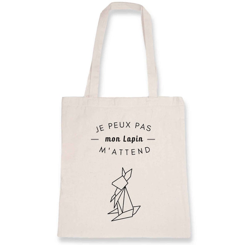 tote bag humorous phrase Tote bag rabbit bag bag stuffs any origami rabbit