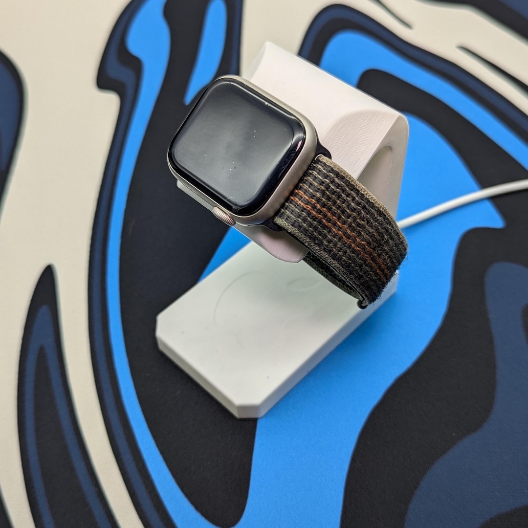Weighted Apple Watch Charging Stand: Modern 3D Printed Dock - Etsy