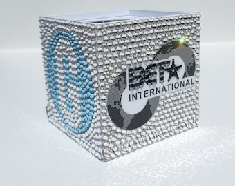 Your Logo Here - Custom Mic Flag w/ Swarovski Crystals