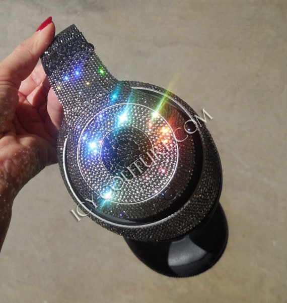 Black Diamond Ombre - Custom Bling Beats Design w/Swarovski Crystals.