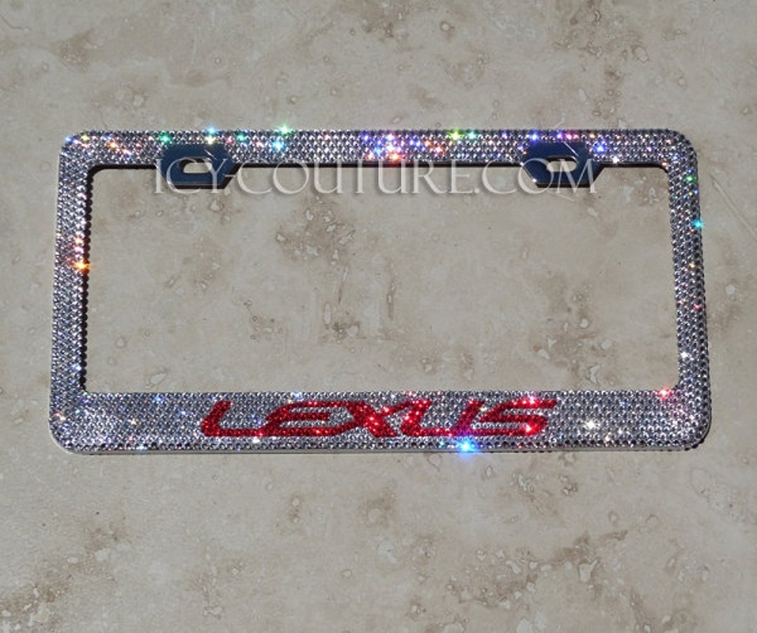 Crystal License Plate Frame for Your Lexus Rhinestone Car Bling