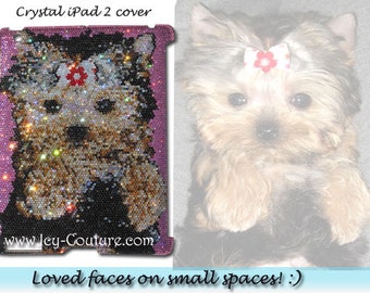 Bling Your Pets Faces on an iPad or laptop cover