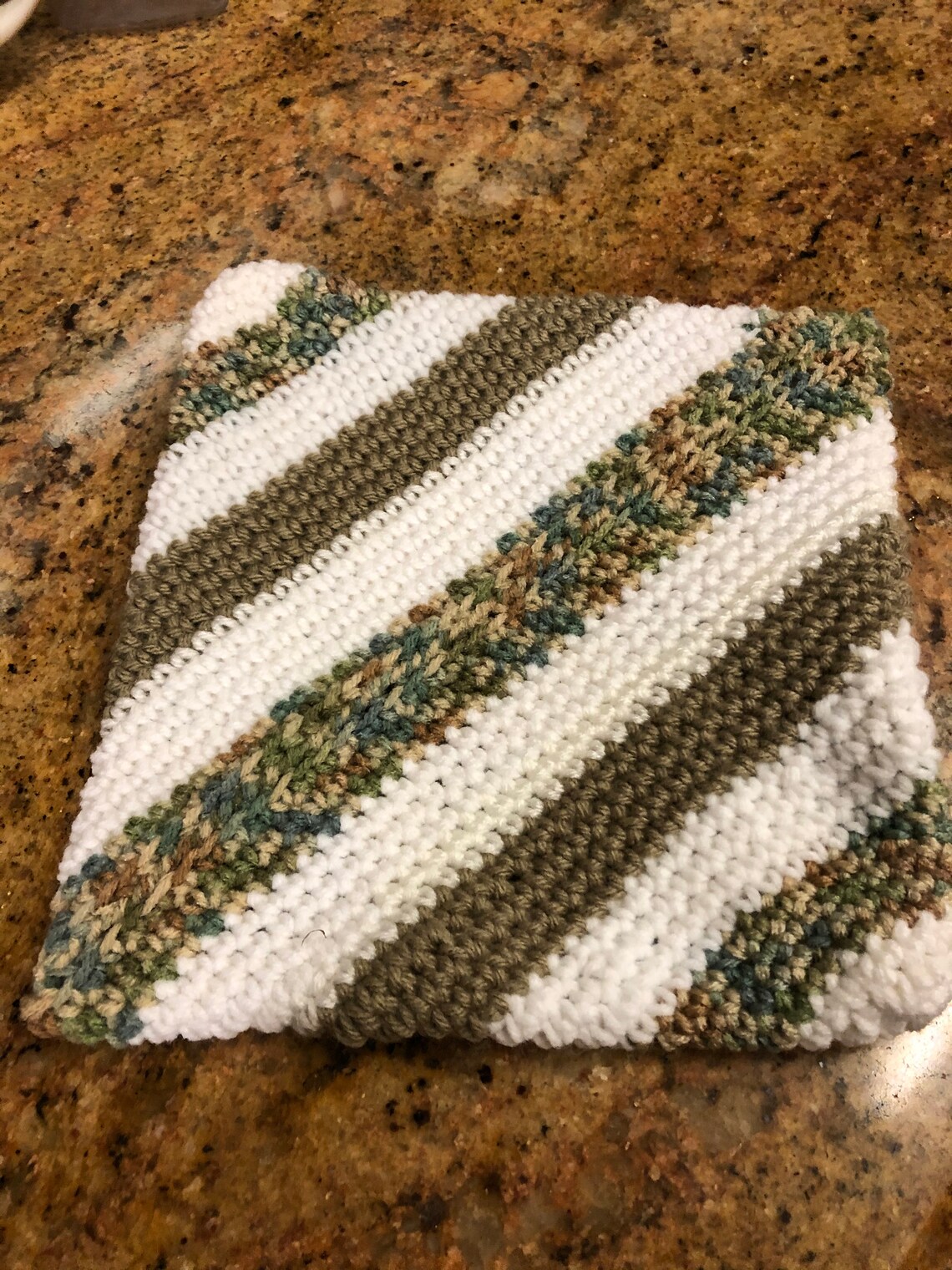 Pot Holders Crocheted Many Colors Double Sided Durable Etsy