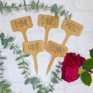 Personalised Plant Labels/Plant Name Stakes/Seed Markers/Plant Name Markers/Garden Labels/Herb Garden Stakes/ Pot Labels/Gifts for Her