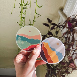Summer Haze Mountain Sticker Pack