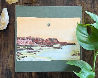 A Desert Arrangement Landscape Illustration Print