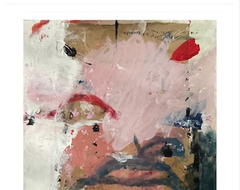 Original Abstract Mixed Media Painting on paper by  Sylvie Lauzon