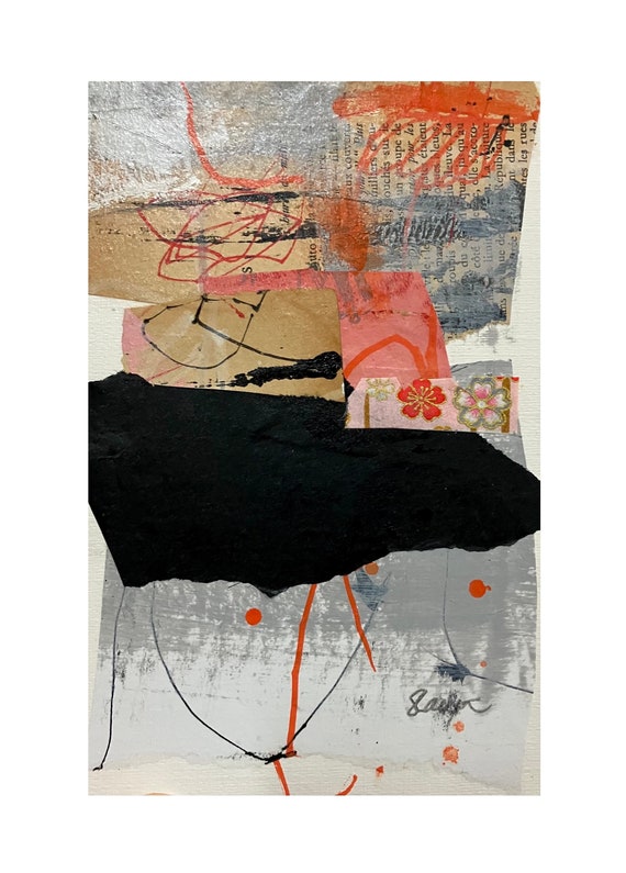 Peinture abstraite en techniques mixtes par Sylvie Lauzon