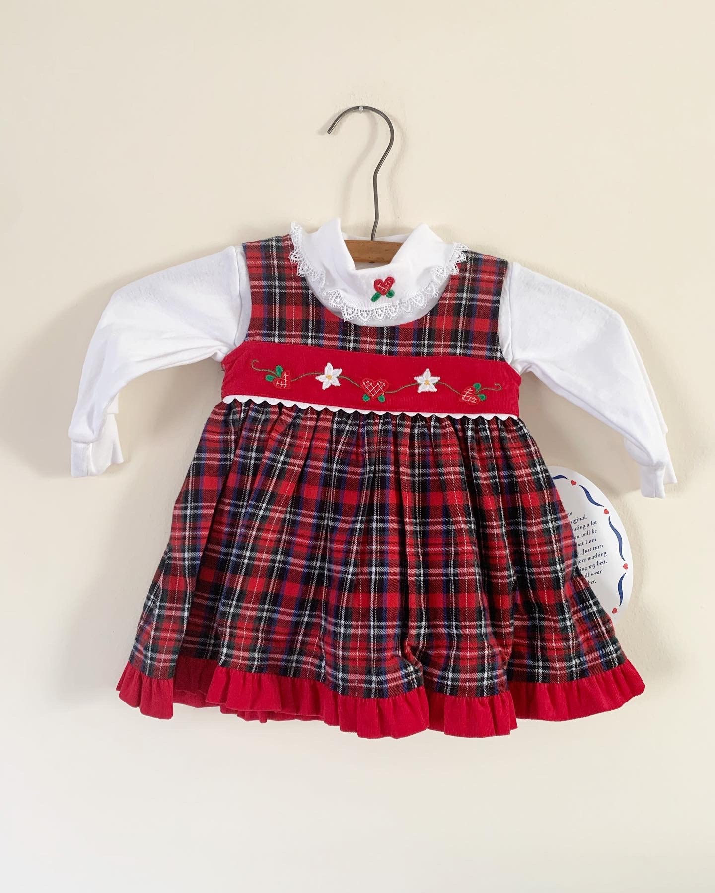 red and gold baby dress