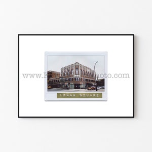 LOGAN SQUARE AUDITORIUM Chicago Photography Print - Unframed Wall Art - Polaroid Instant Film Print - Chicago Theater Building