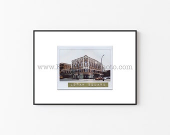 LOGAN SQUARE AUDITORIUM Chicago Photography Print - Unframed Wall Art - Polaroid Instant Film Print - Chicago Theater Building