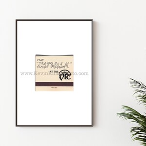 The CATWALK at The VIC - Chicago Bar Photography Print - Vintage Matchbook Print - Unframed Wall Art - Lakeview, Chicago