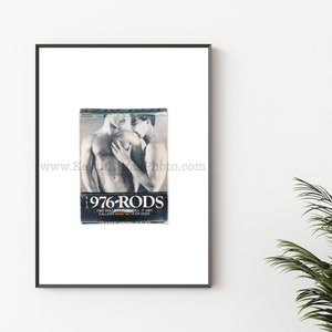 Vintage Gay Art Print, Men Matchbook Art - Vintage Matchbook Print - Unframed Wall Art Print - Phone Sex Line