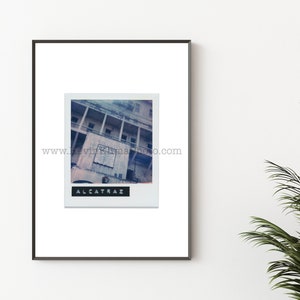 ALCATRAZ PRISON Photography Print - Unframed Wall Art - Polaroid Instant Film Print - San Francisco, California