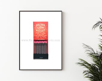 Vintage 1960-70's Las Vegas Casinos and Neon Sign -golden Nugget