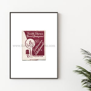 South Shore Chicago Photography Print - Vintage Matchbook Print - Unframed Wall Art - Chicago Bar