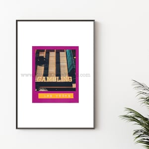 GAMBLING, Las Vegas, Nevada - Unframed Photography Print, Polaroid Instant Film Print - Downtown Casinos, Fremont Street, BINION'S CASINO