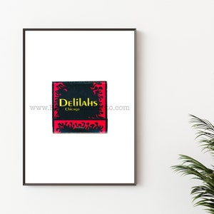 Chicago Fotografie Druck - Delilah&#39;s - Vintage Streichholzbriefchen Druck - Wand Kunst Druck - Wohnung Dekor - Coole Wand Kunst - Lincoln Park, Chicago