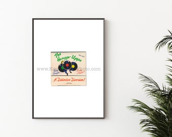 THE HANGGE-UPPE, Chicago Wall Art - Vintage Matchbook Art Print - Unframed Wall Art Print - Gold Coast, Chicago Restaurant, Bar Photography