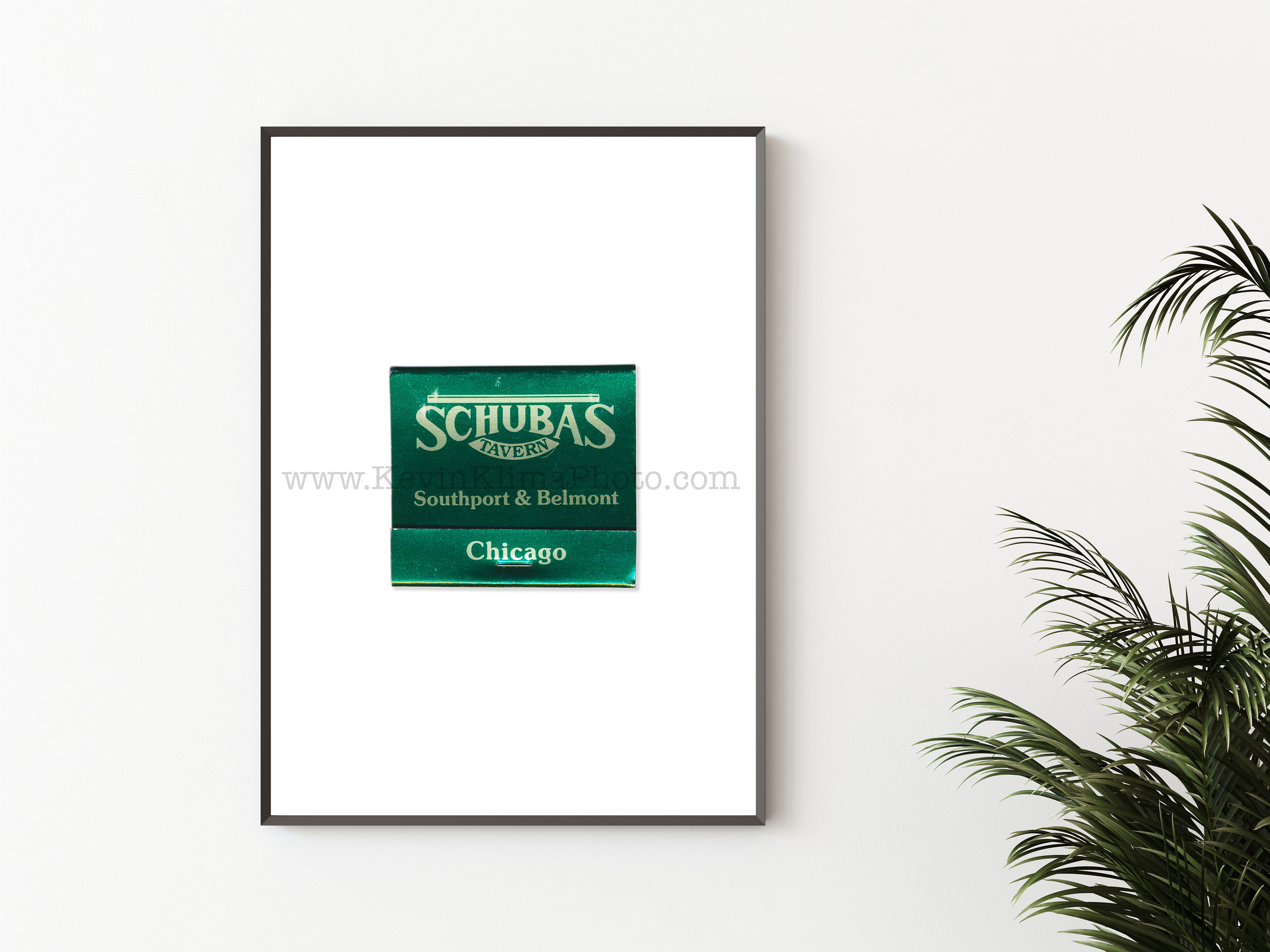 Chicago Photography Print - Vintage Matchbook Print - Unframed Wall Art - Schubas Tavern, Lakeview, Chicago
