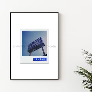 Stampa fotografica della sede centrale dell'aspirapolvere - Arte della parete senza cornice - Stampa di pellicola istantanea Polaroid - Pulito, Lavanderia, Decorazione della stanza di fango