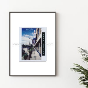 EDISON PARK, Chicago Photography Print - Unframed Wall Art - Polaroid Instant Film Print - Chicago Sign Prints