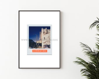 MAJESTIC THEATRE, HOPE Photography Print - Unframed Wall Art - Polaroid Instant Film Print - Streator, Illinois Italian Restaurant