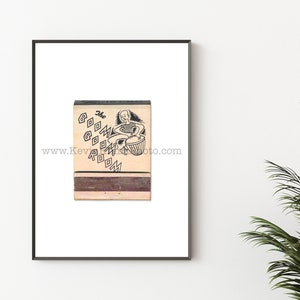 BOOM BOOM ROOM Photography Print - Vintage Matchbook Print - Wall Art Print - Kitchen Decor - Cool Wall Art - Bedroom Artwork