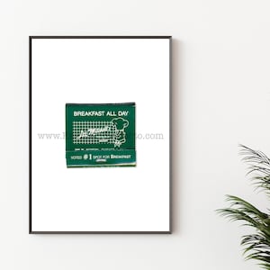 LOU MITCHELL&#39;S Chicago Restaurant Photography Print - Vintage Bar Matchbook Print - Unframed Wall Art - Chicago Breakfast Diner Signs