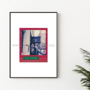 LAWRY&#39;S PRIME RIB, Chicago - Unframed Photography Print, Polaroid Instant Film Print - River North, Chicago Restaurant