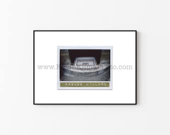 ADDISON INN, Chicago-fotografieprint - ingelijste muurkunst - polaroid instantfilmafdruk - Chicago Bar bordafdrukken