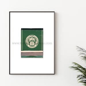 UNIVERSITY CLUB of CHICAGO Photography Print - Vintage Matchbook Print - Unframed Wall Art Print - Apartment, Home Decor