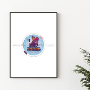Vintage Las Vegas Casino Chip Print - Unframed Wall Art Print - HACIENDA Hotel and Casino, Las Vegas Art Print