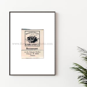 HEAVEN ON SEVEN - Chicago Restaurant Photography Print - Vintage Matchbook Print - Unframed Wall Art
