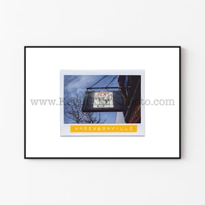 KOPI CAFE, Chicago Photography Print - Unframed Wall Art - Polaroid Instant Film Print - Andersonville, Chicago Bar Sign, Uptown