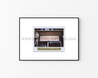 LULA CAFE, Chicago Photography Print - Unframed Wall Art - Polaroid Instant Film Print - Chicago Restaurant Bar Signs