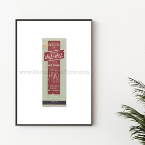 Chicago Photography Print - Vintage Matchbook Print - Unframed Wall Art - TIP TOP INN Restaurant - Downtown Chicago