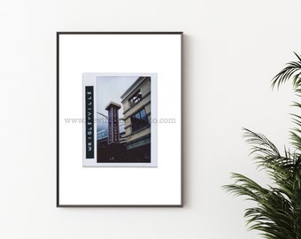 SPORTS CORNER, WRIGLEYVILLE, Chicago Photography Print - Unframed Wall Art - Polaroid Instant Film Print - Lakeview, Chicago Bar