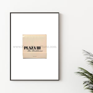 PLAZA III The Steakhouse, Kansas City, Missouri - Unframed Matchbook Photography Print - KCMO Steak House Restaurant Art