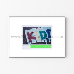 KIDDIELAND AMUSEMENT PARK, Chicagoland Photography Print - Unframed Wall Art - Polaroid Instant Film Print - Melrose Park, Illinois, Chicago