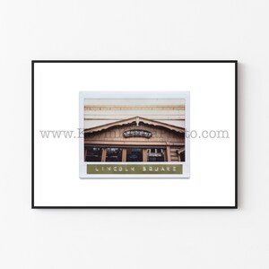 HUETTENBAR, Chicago Fotografie Druck - Ungerahmte Wandkunst Polaroid Instant Film Print - Lincoln Square, Chicago Bar Schild Drucke