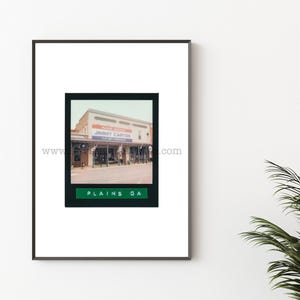 PLAINS, GEORGIA, residenza del presidente Jimmy Carter - Stampa fotografica senza cornice, stampa istantanea Polaroid