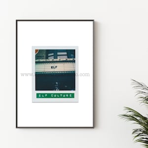 ELF CULTURE Photography Print - Unframed Wall Art - Polaroid Instant Film Print - Christmas Movie Marquee Sign, Will Ferrell Movies
