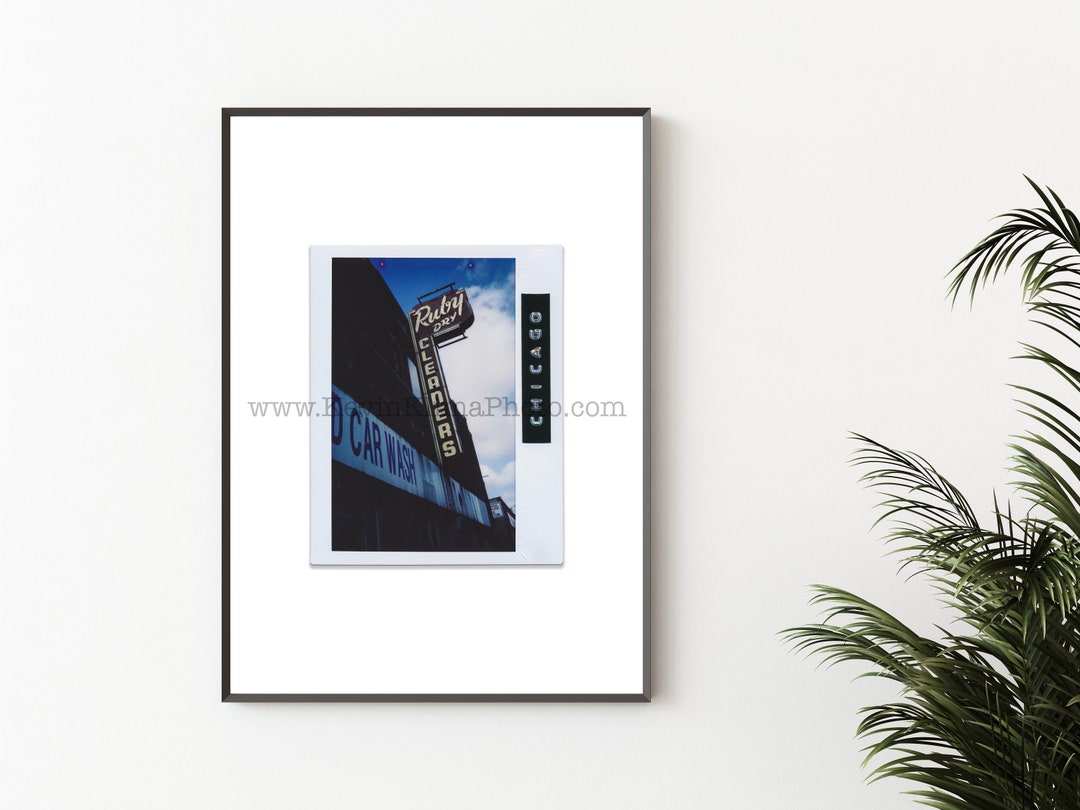 RUBY DRY CLEANERS, Chicago Photography Unframed Wall Art Polaroid