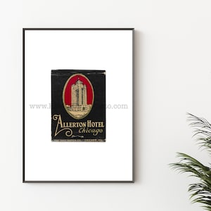 ALLERTON HOTEL CHICAGO Photography Print - Unframed Wall Art Print - Chicago Photography, Chicago Hotel Print