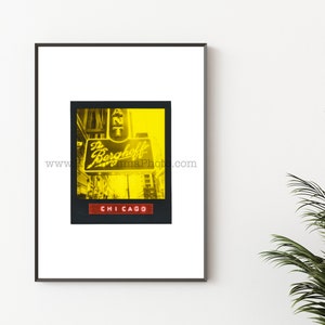 THE BERGHOFF, Chicago Photography Print - Unframed Wall Art - Polaroid Instant Film Print - Downtown Chicago German Restaurant