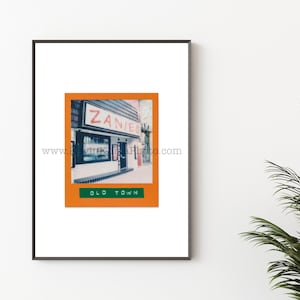ZANIES COMEDY CLUB, Old Town, Chicago - Unframed Polaroid / Instant Film Photography Print - Chicago Stand Up Comedy